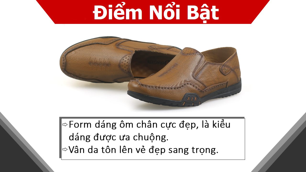 Giày nam đẹp 2020 dáng lười, MS_GL80006V